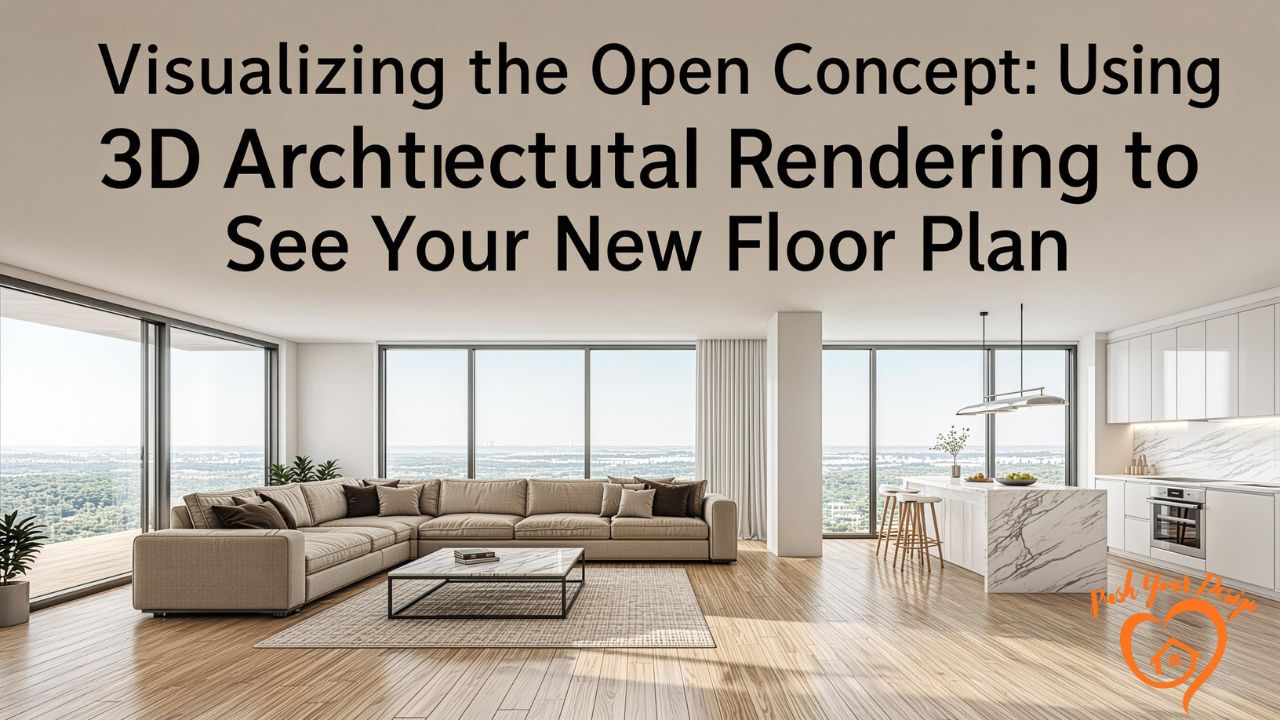 Visualizing the Open Concept Using 3D Architectural Rendering to See Your New Floor Plan