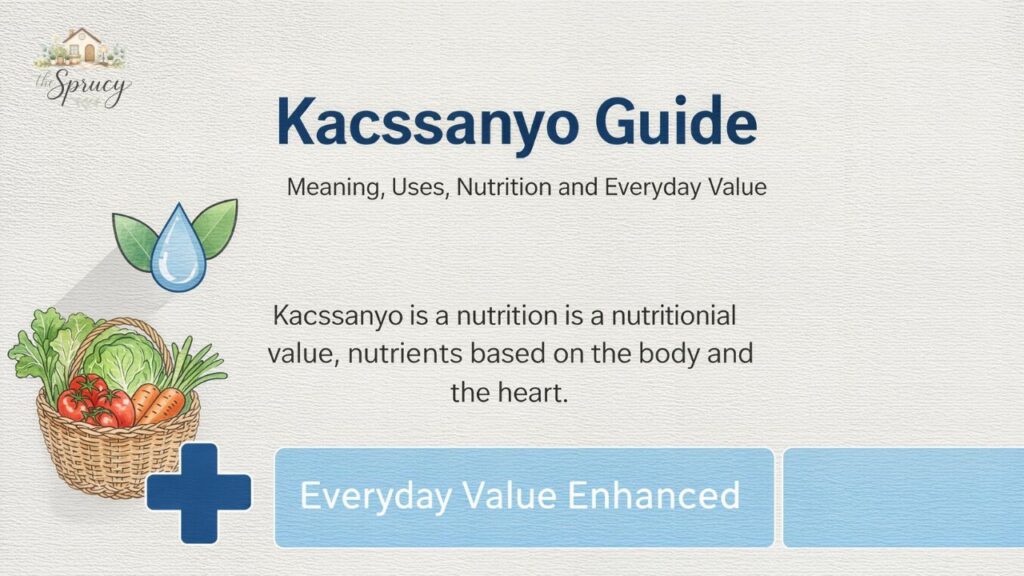 Kacsaanyo Guide Meaning, Uses, Nutrition and Everyday Value