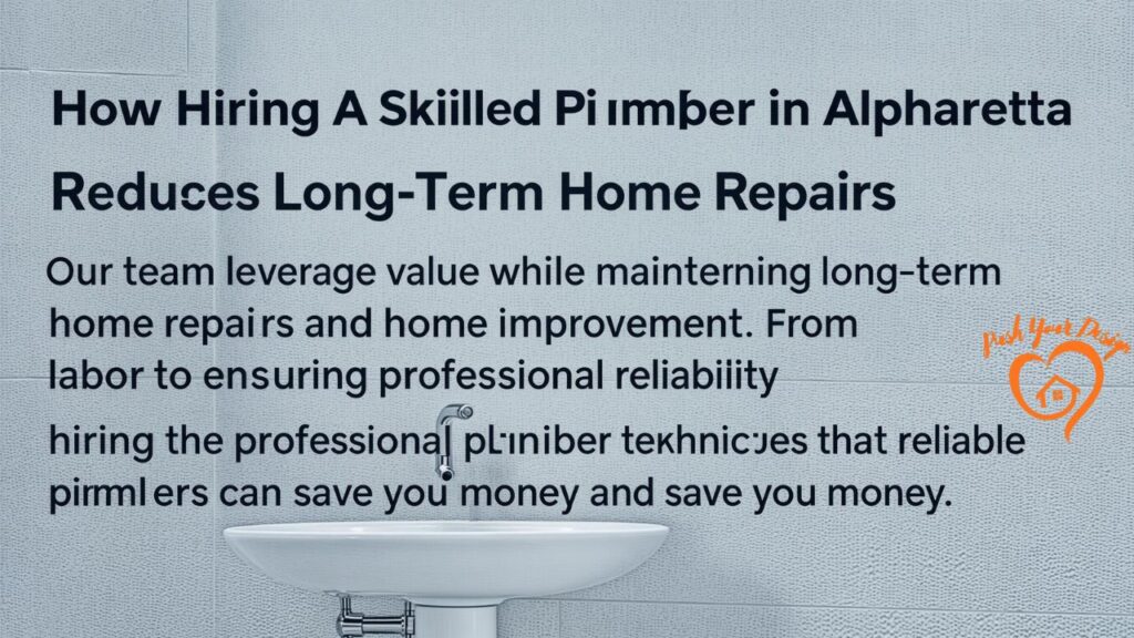 How Hiring A Skilled Plumber in Alpharetta Reduces Long-Term Home Repairs