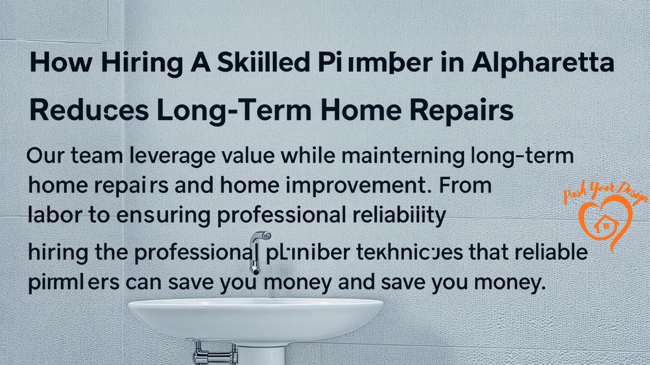 How Hiring A Skilled Plumber in Alpharetta Reduces Long-Term Home Repairs